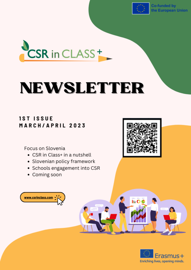 NEWSLETTER with QR code