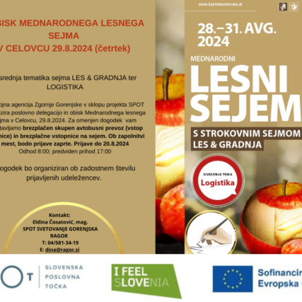 VABILO PODJETNIKOM ZA OBISK MEDNARODNEGA LESNEGA