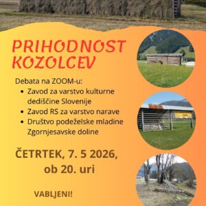 PRIHODNOST KOZOLCEV vabilo na ZOOM predavanje
