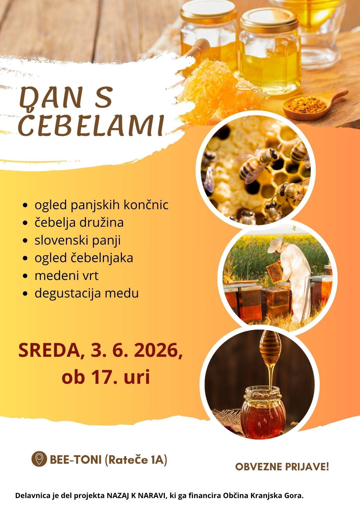 vabilo Dan s čebelami